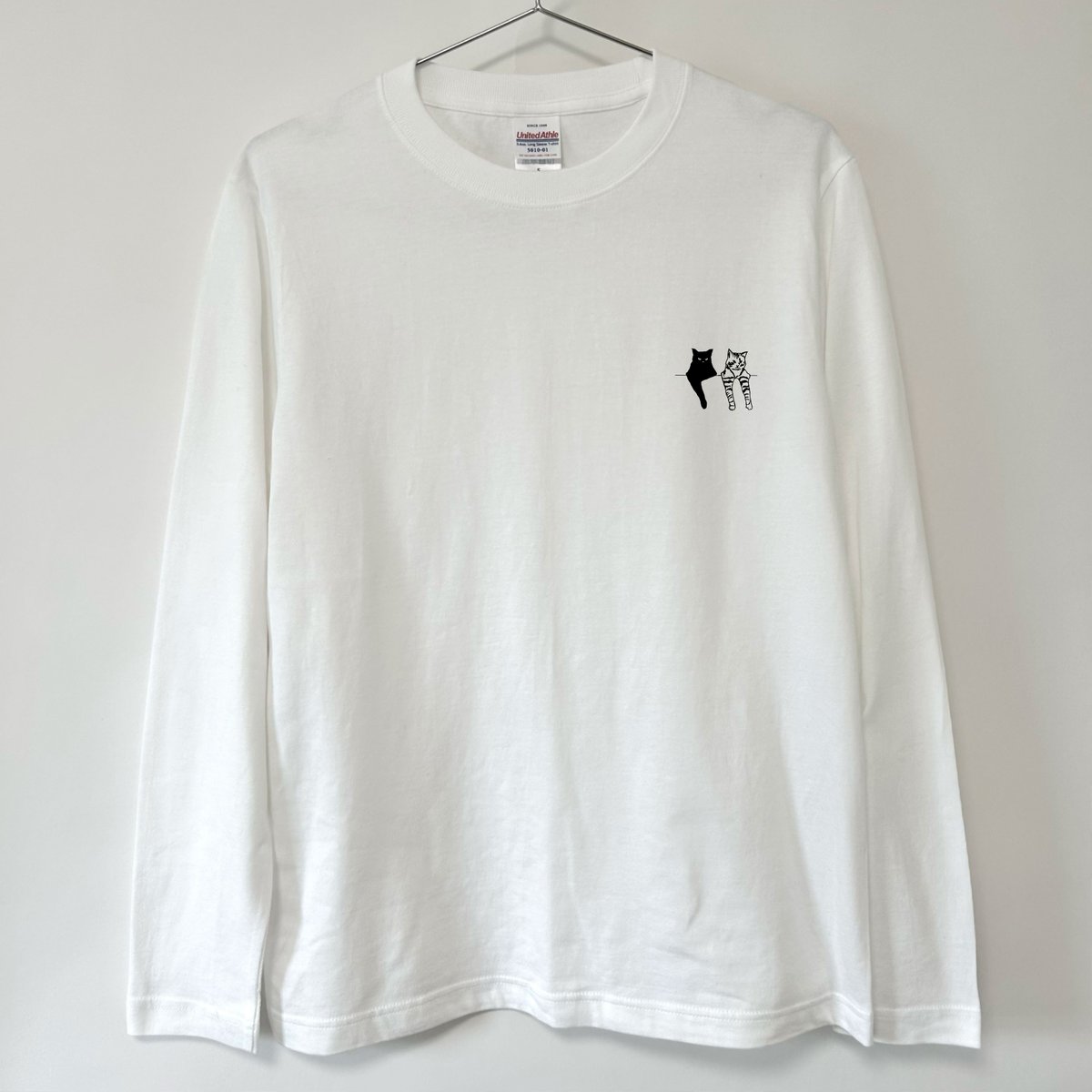 正規品!!GANNI 猫イラスト 長袖Tシャツ XL GANNI ガニー 長袖 Tシャツ Light Jersey Cat TV Long Sleeve T