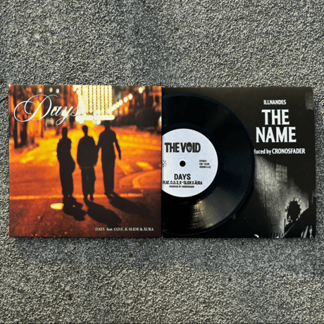 Limited Edition " THE NAME / DAYS w-sider 7-inch vinyl + silk screen poster