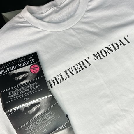 DELIVERY MONDAY TEE with MIX CD SET ( SIZE XL)