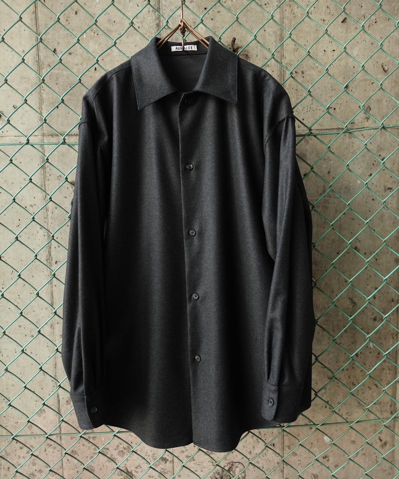AURALEE(WOMENS) / WOOL FULLING FLANNEL SHIRT |