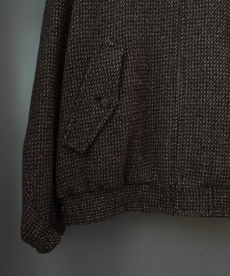 新品 ALPACA WOOL SILK TWEED ZIP BLOUSON AURALEE】 ⁡ ALPACA WOOL SILK TWEED ZIP BLOUSON COLOR : GRAY