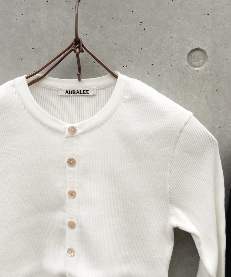 AURALEE(WOMENS) / COTTON HIGH GAUGE RIB KNIT CR
