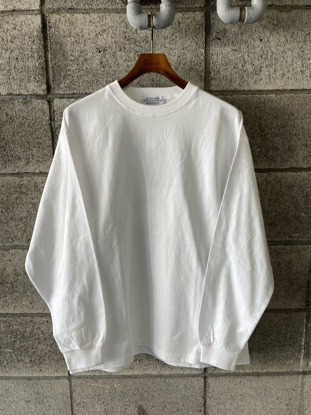 POET MEETS DUBWISE(UNISEX) / PMD LOGO L/S T-SHI