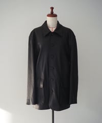 AURALEE(MENS) / TEXTURED LAMB LEATHER BLOUSON
