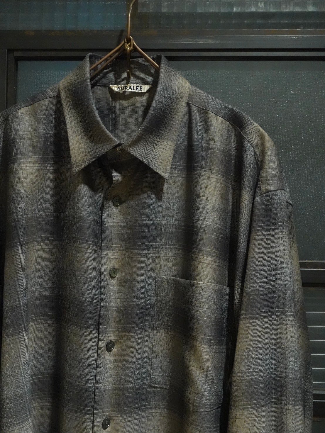 AURALEE(MENS) / SUPER LIGHT WOOL CHECK SHIRT | ...