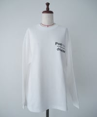 POET MEETS DUBWISE(UNISEX) / PMD STAMP LOGO OVERSIZED L/S T-SHIRT