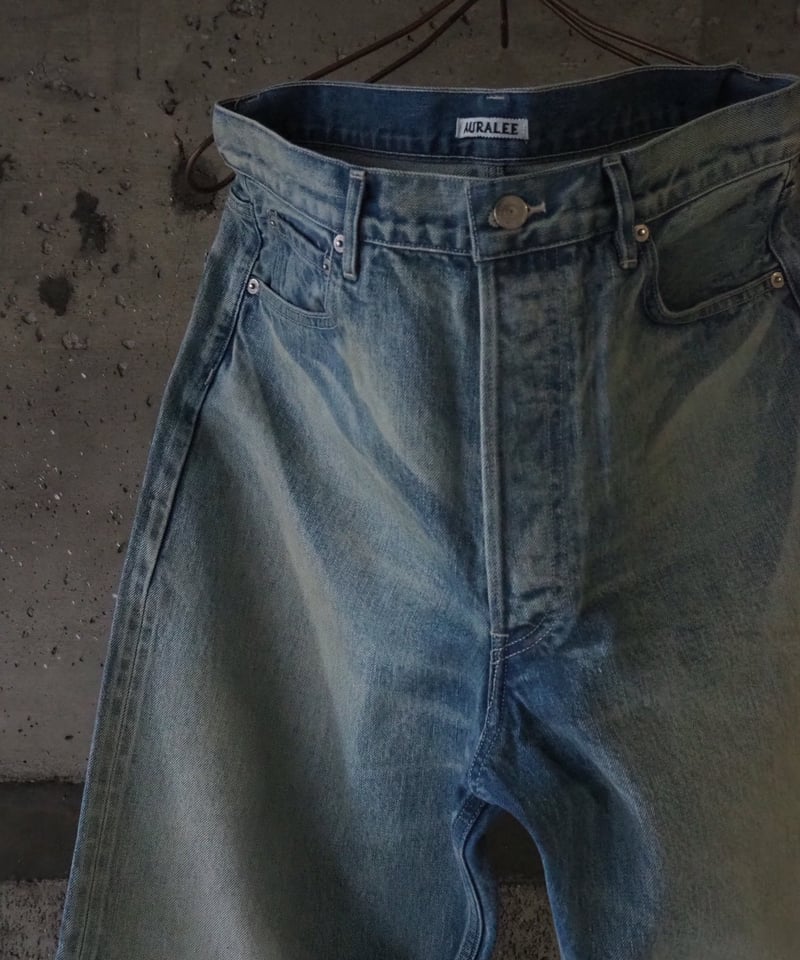 AURALEE(MENS) / SELVEDGE FADED HEAVY DENIM WIDE