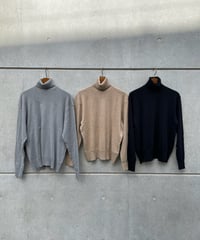GICIPI(MENS) / TIGRE TURTLENECK RELAXED FIT KNIT SAW