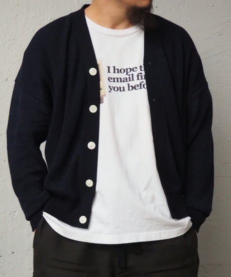 FilMelange(MENS) / CALVIN HALF CARDIGAN STITCH CARDIGAN