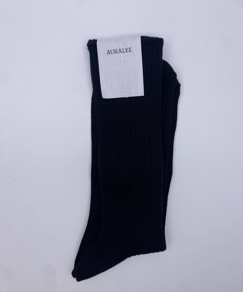 AURALEE(MENS) / GIZA HIGH GAUGE SOX | Burnish AURALEE(MENS) / GIZA HIGH GAUGE SOX | Burnish
