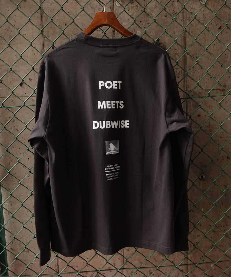 POET MEETS DUBWISE(UNISEX) / PMD LOGO L/S T-SHI