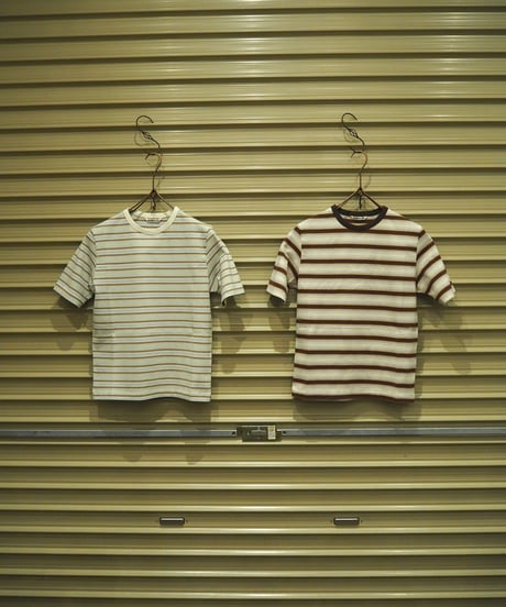 AURALEE(WOMENS) / GRADIENT STRIPE JERSEY TEE