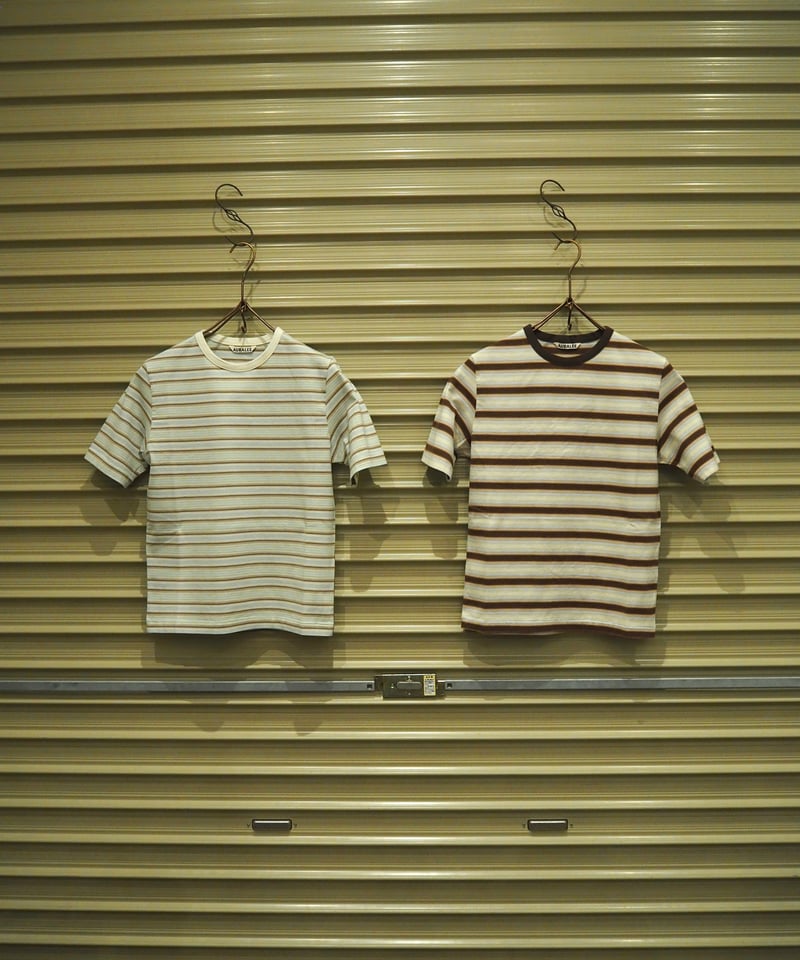 AURALEE オーラリーGRADIENT STRIPE JERSEY TEE GRADIENT STRIPE JERSEY TEE - AURALEE Official Website
