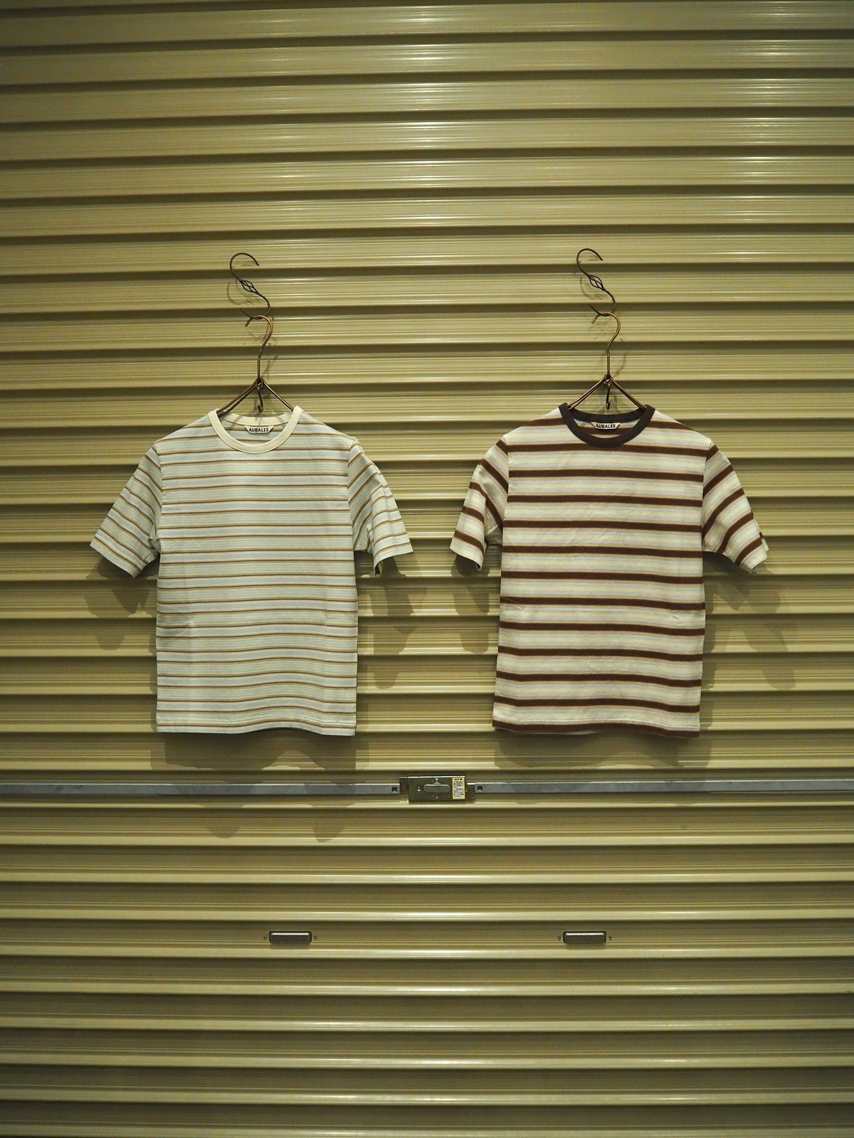 AURALEE(WOMENS) / GRADIENT STRIPE JERSEY TEE |