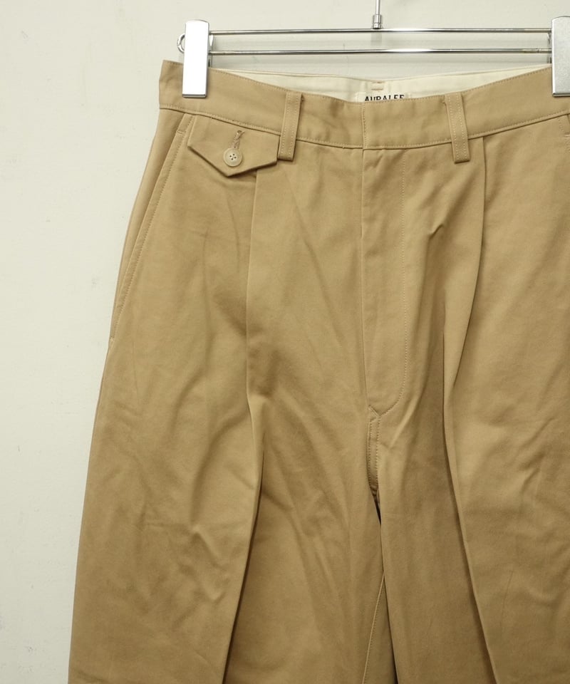 AURALEE(WOMENS) / WASHED FINX CHINO ONE-TUCK PA AURALEE(WOMENS) / WASHED FINX CHINO ONE-TUCK PA