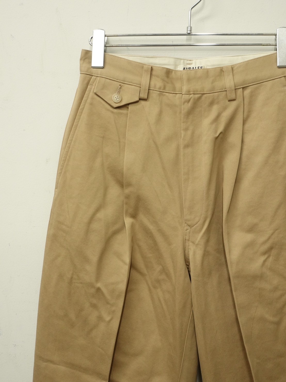 AURALEE(WOMENS) / WASHED FINX CHINO ONE-TUCK PA AURALEE(WOMENS) / WASHED FINX CHINO ONE-TUCK PA