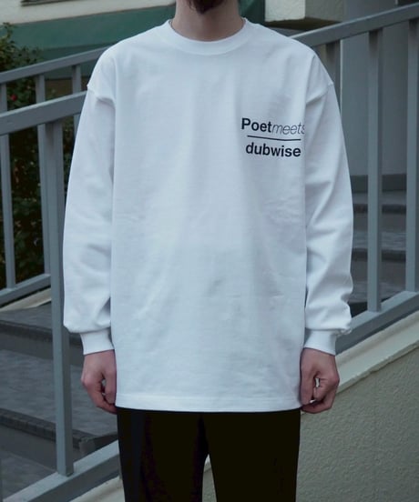POET MEETS DUBWISE(UNISEX) / PMD STAMP LOGO OVERSIZED L/S T-SHIRT