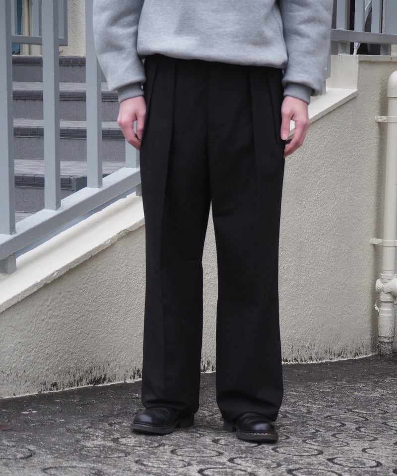 パンツ NEAT High Twisted Cotton Twill Wide 26SS NEAT / HIGH TWISTED COTTON TWILL WIDE | Burnish