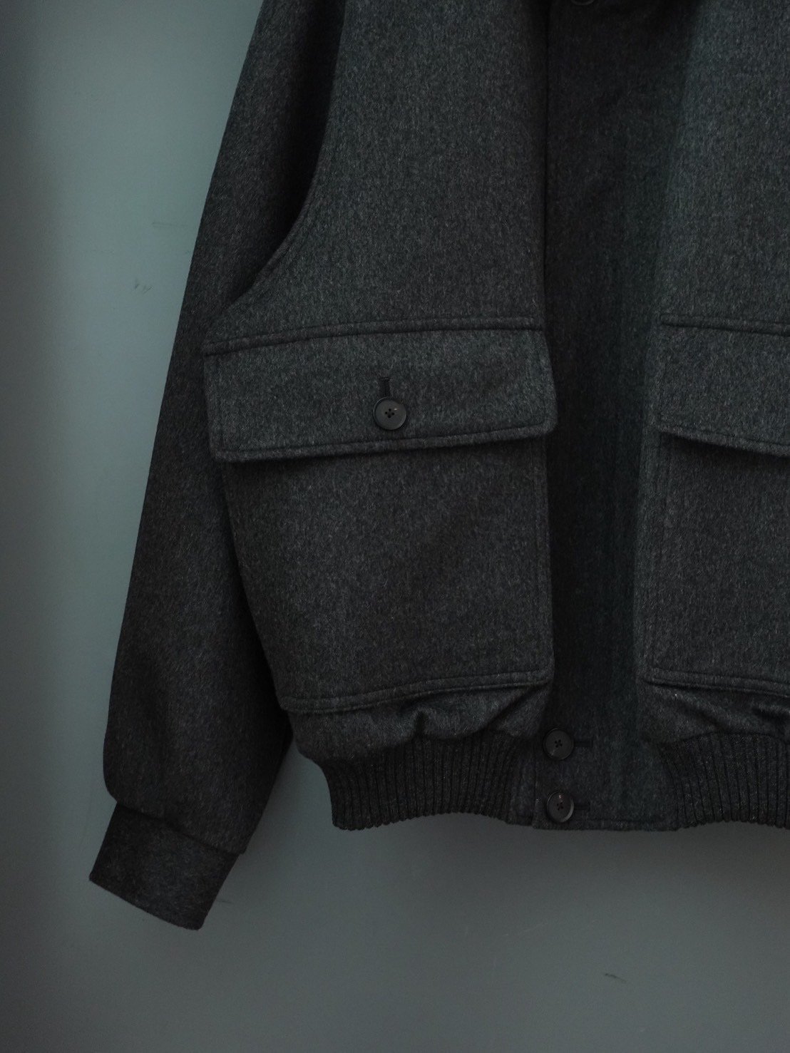 AURALEE(MENS) / CASHMERE MOLESKIN ZIP BLOUSON |