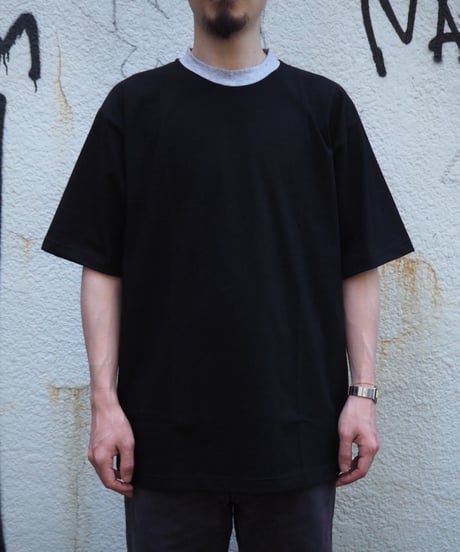 GICIPI(MENS) / CEFALO CREWNECK RELAX FIT RINGER T-SHIRT