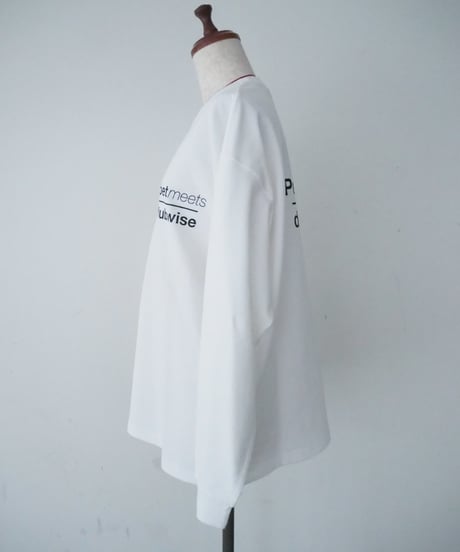 POET MEETS DUBWISE(UNISEX) / PMD STAMP LOGO OVERSIZED L/S T-SHIRT