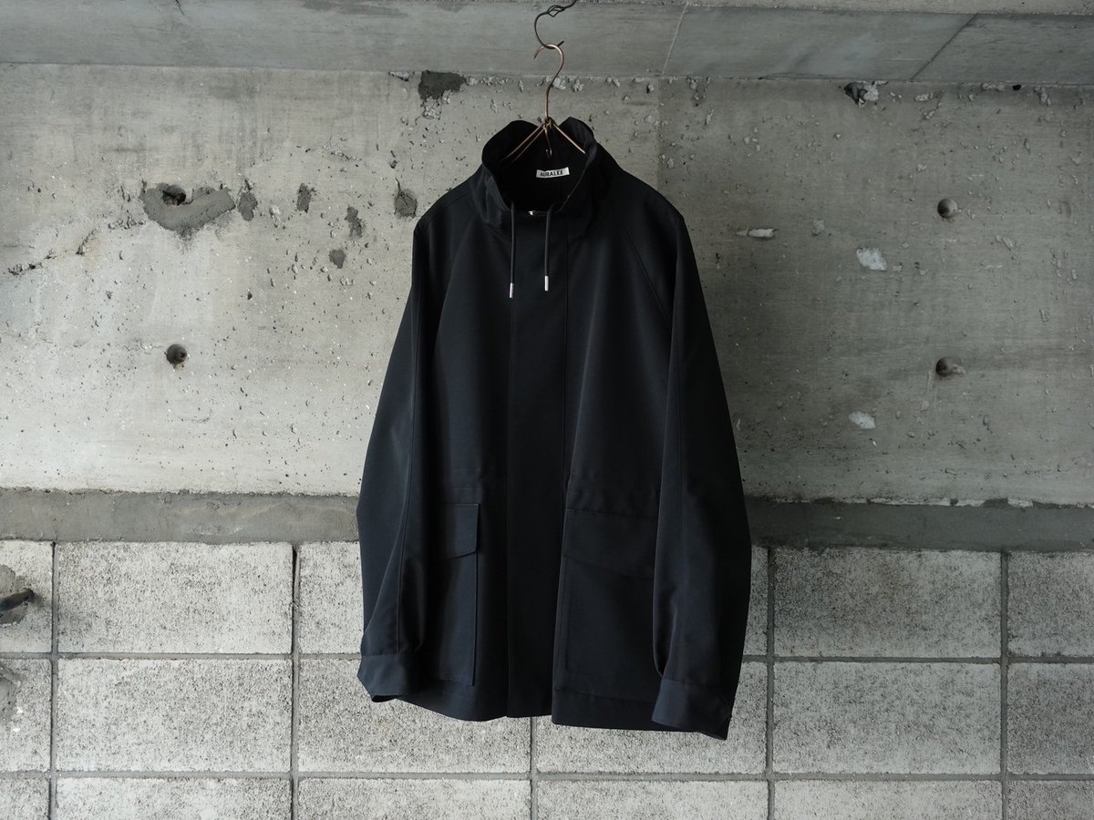 AURALEE(MENS) / WOOL MAX CANVAS HIGH NECK ZIP B AURALEE(MENS) / WOOL MAX CANVAS HIGH NECK ZIP B