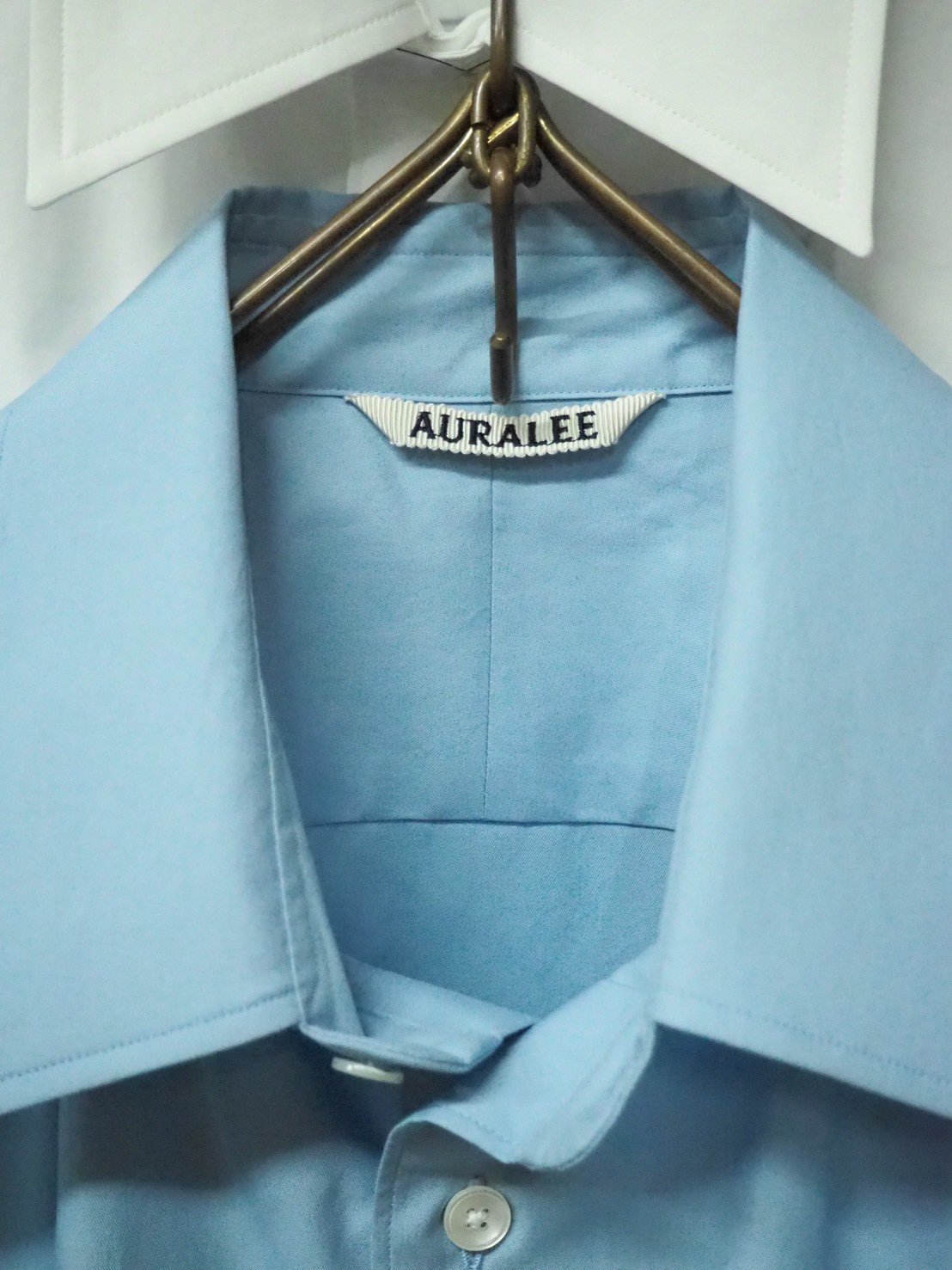 26SS】AURALEE(MENS) / WASHED FINX TWILL SHIRT |