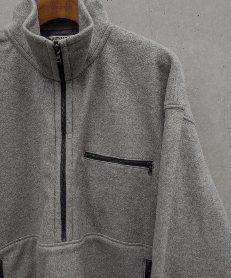 AURALEE(MENS) / PURA SILK COMFORT FLEECE HALF Z