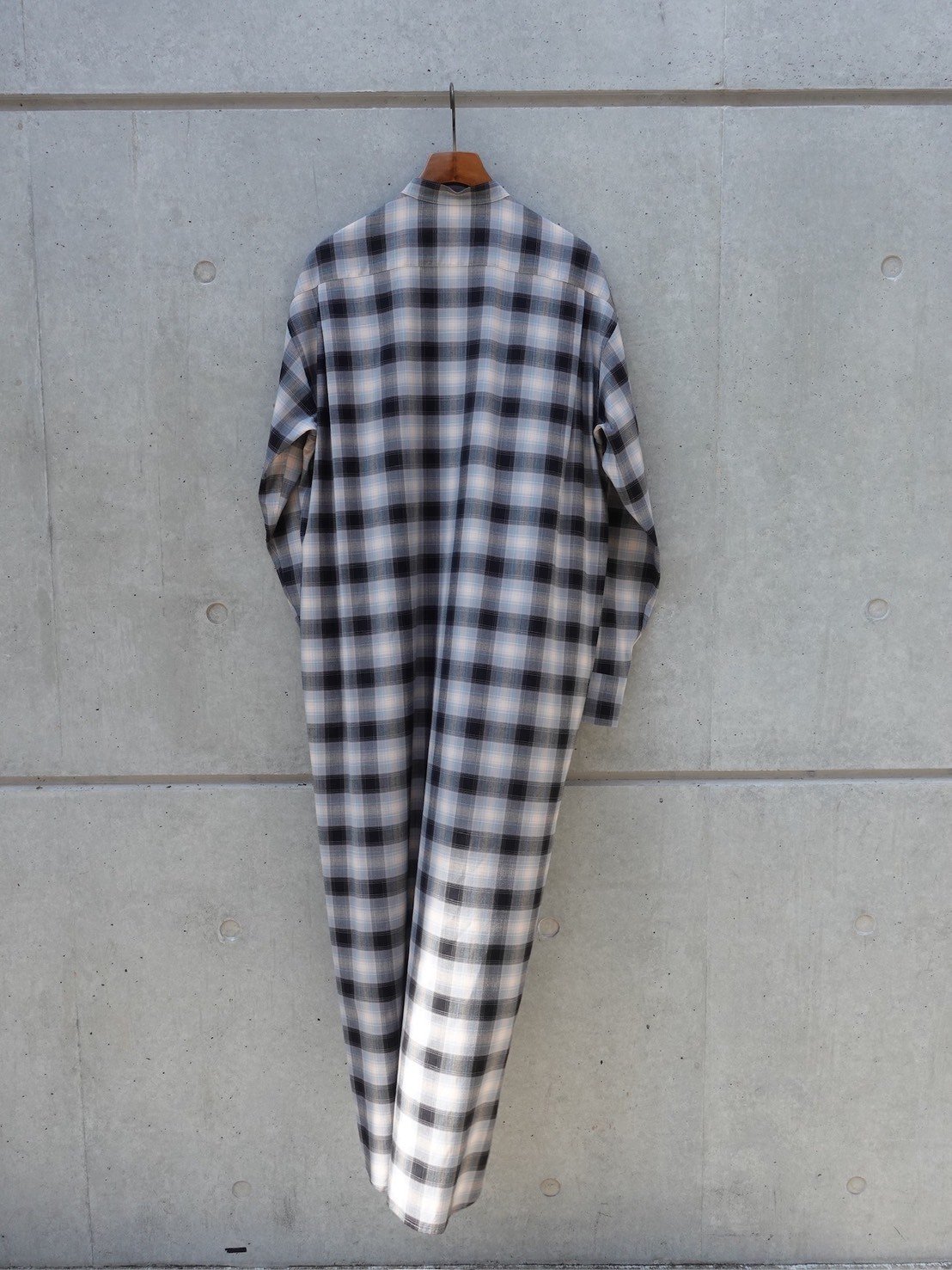 SCYE(WOMENS) / WOOL×RAYON OMBRE CHECK SHIRT DRE