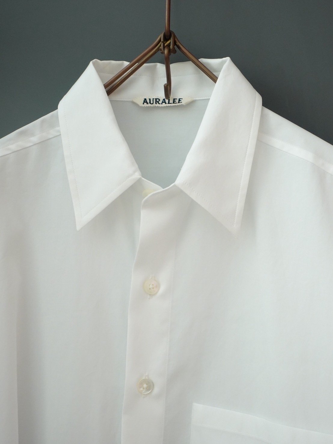 25AW】AURALEE(MENS) / WASHED FINX TWILL BIG SHI
