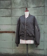 AURALEE(MENS) / HIGH DENSITY SILK TWILL FLIGHT BLOUSON