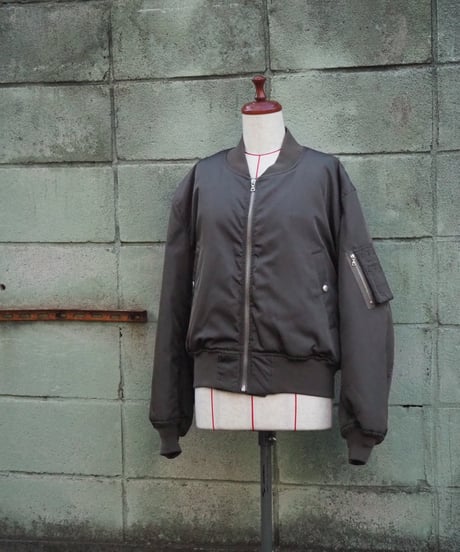 AURALEE(MENS) / HIGH DENSITY SILK TWILL FLIGHT BLOUSON