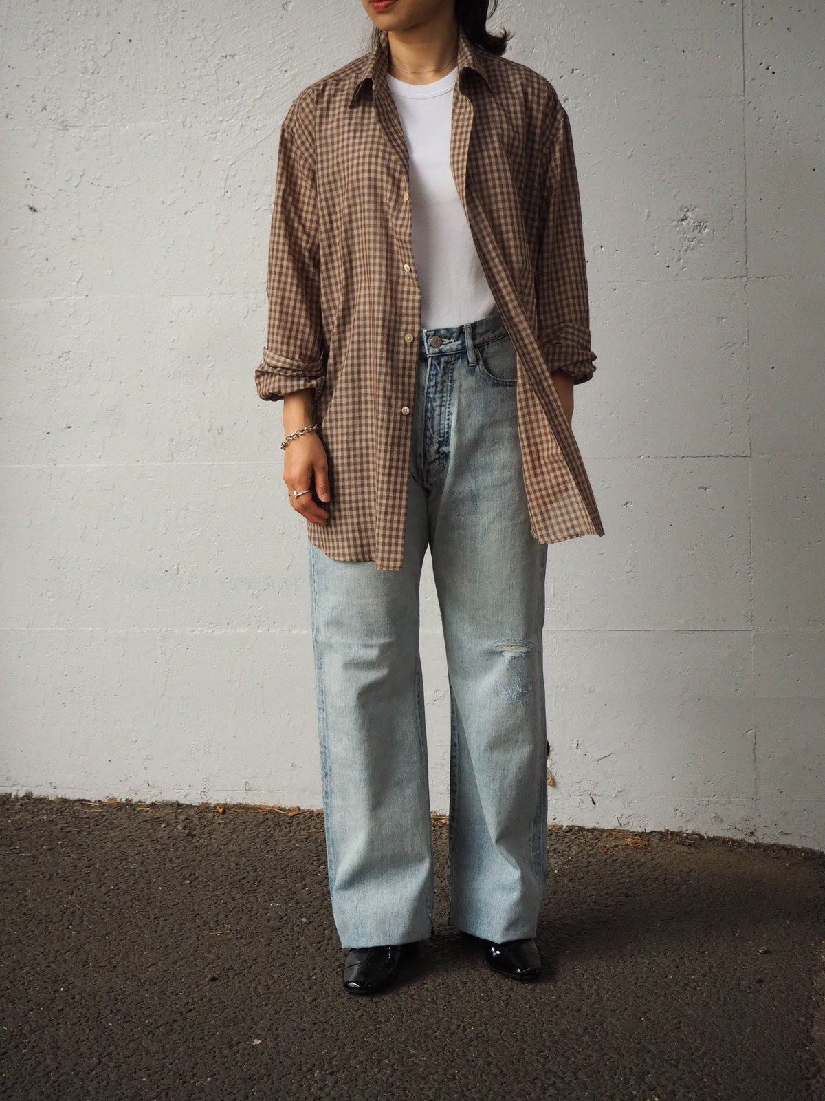 AURALEE(WOMENS) / FADED SELVEDGE LIGHT DENIM PA