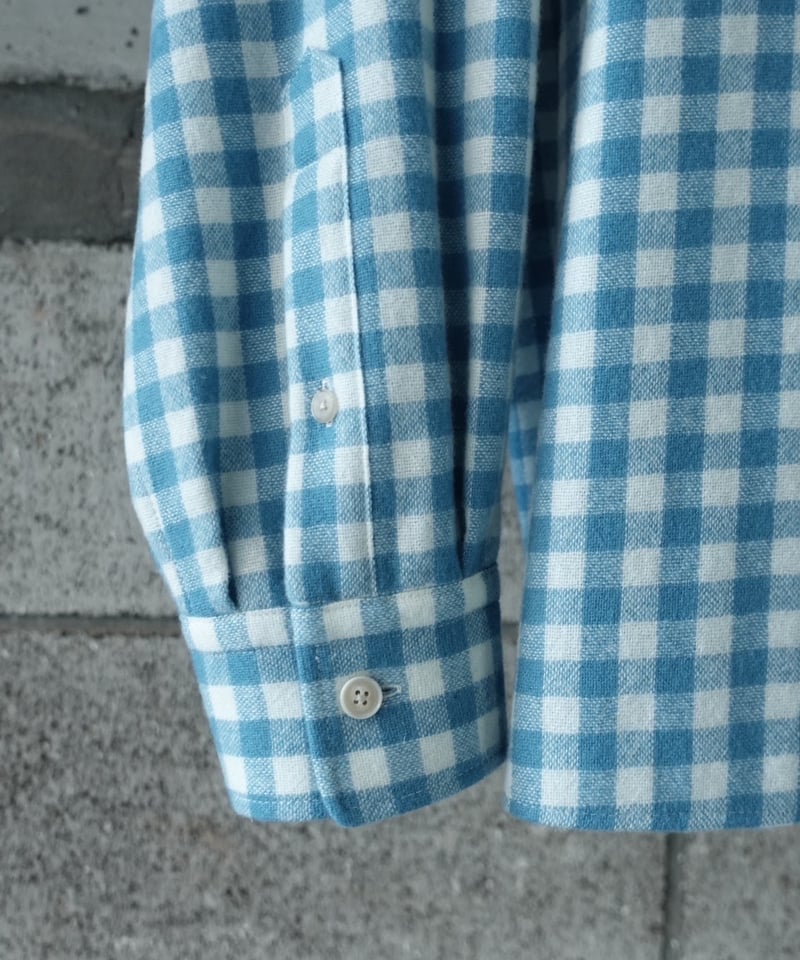 AURALEE(MENS) / AIRY SMOOTH CASHMERE SHIRT BLOU AURALEE(MENS) / AIRY SMOOTH CASHMERE SHIRT BLOU