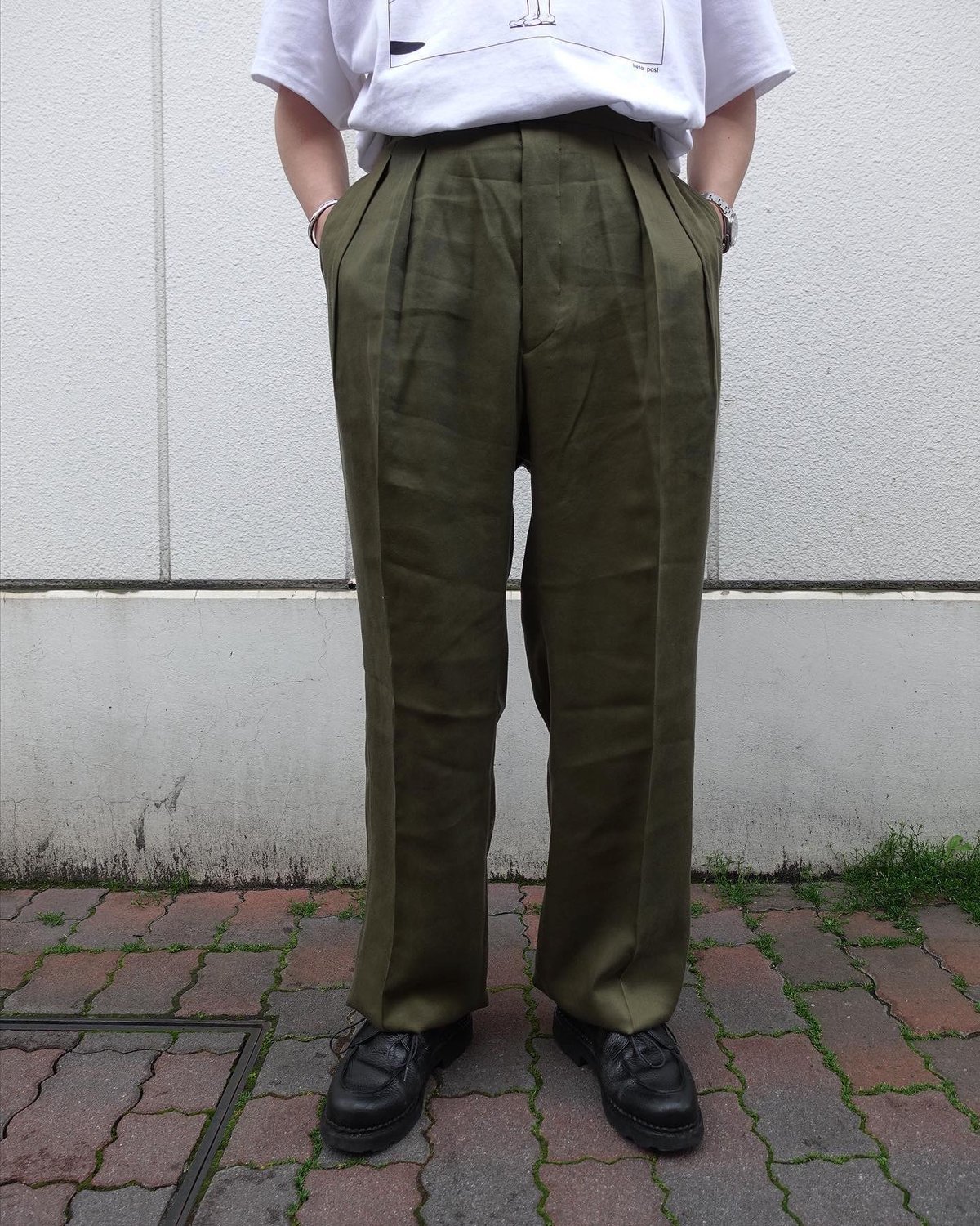 NEAT / LYOCELL CHINO WIDE TYPE 2 | Burnish Onli...