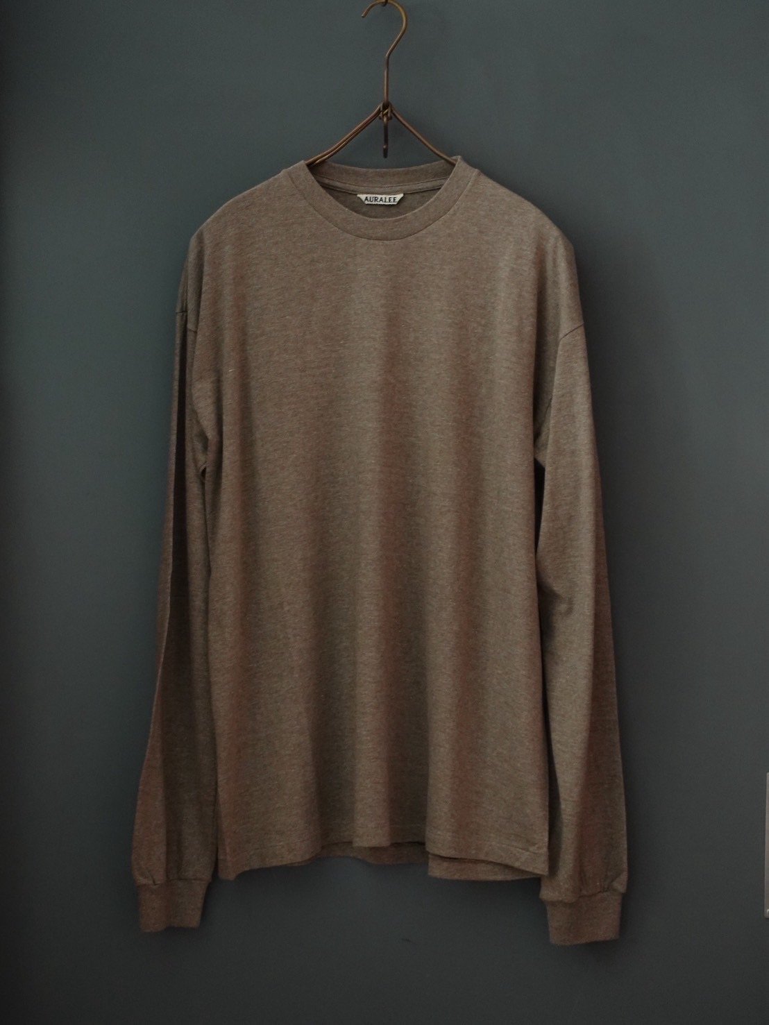 25AW】AURALEE(MENS) / SEAMLESS L/S TEE | Burnish