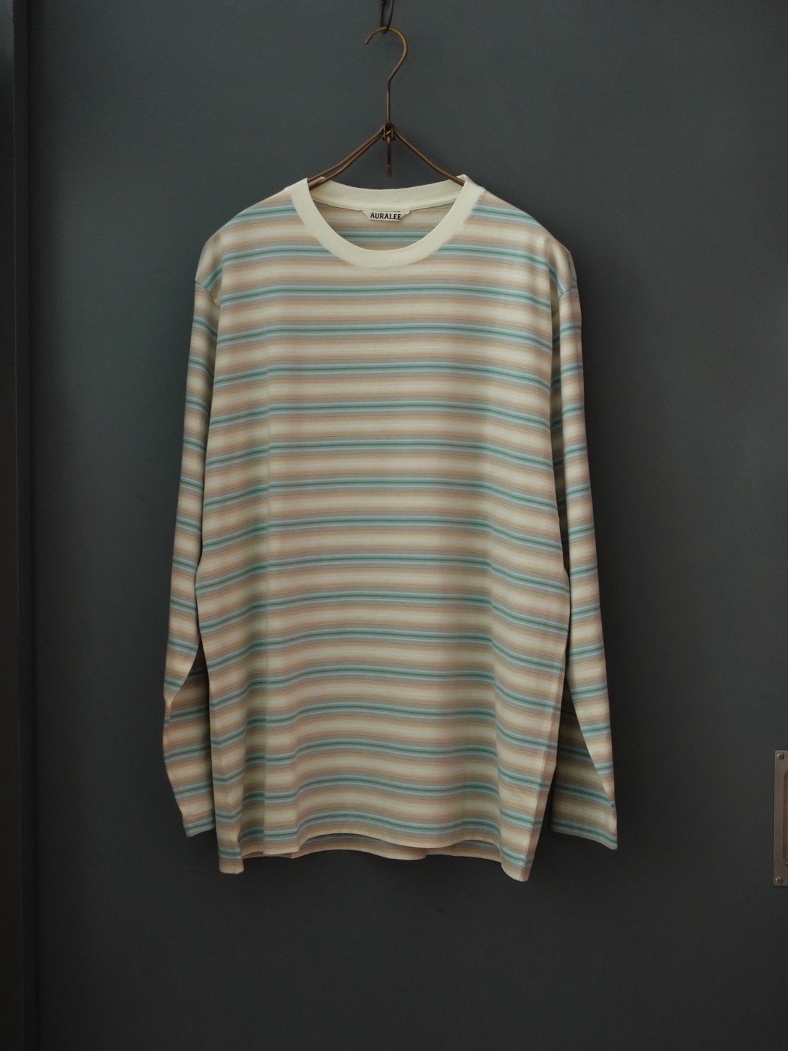 トップス AURALEE GRADIENT STRIPE JERSEY L/S TEE AURALEE | GRADIENT STRIPE JERSEY L/S TEE WOMEN