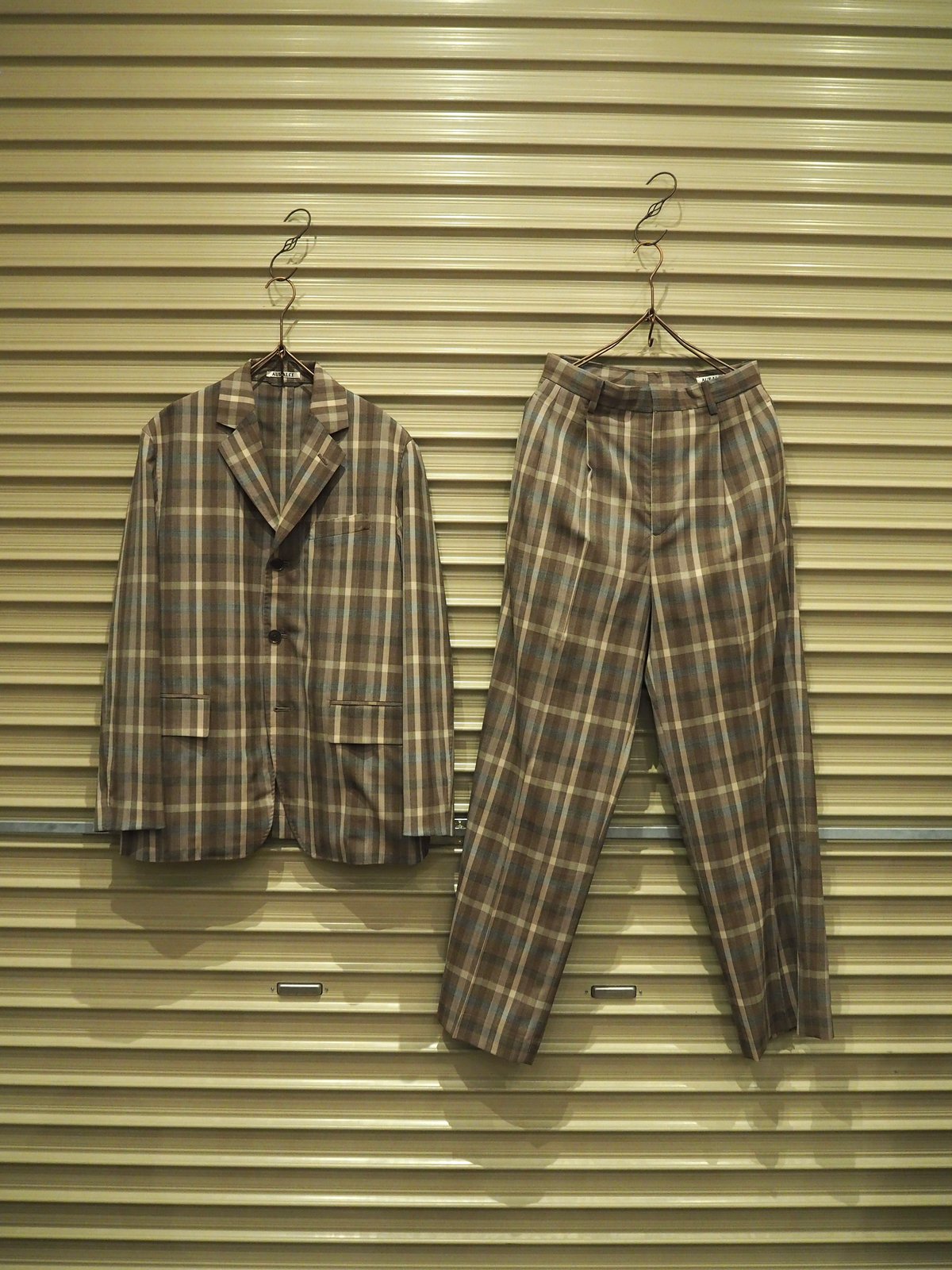 AURALEE(WOMENS) / SUPER FINE TROPICAL WOOL CHEC
