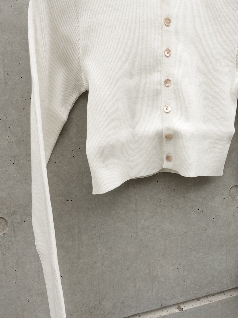 AURALEE(WOMENS) / COTTON HIGH GAUGE RIB KNIT CR