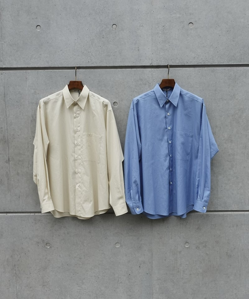 AURALEE オーラリーWASHED FINX TWILL BIG ったらしい SHIRT AURALEE オーラリーWASHED FINX TWILL BIG ったらしい SHIRT