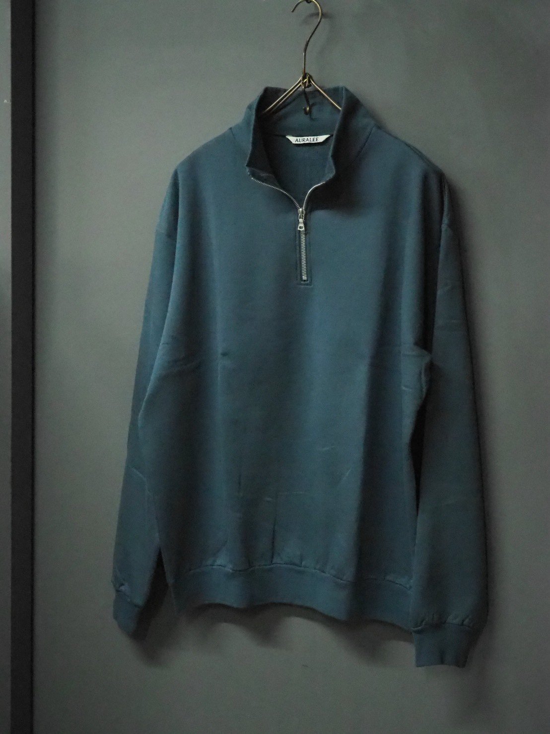 AURALEE(MENS) / ELASTIC HIGH GAUGE SWEAT HALF Z