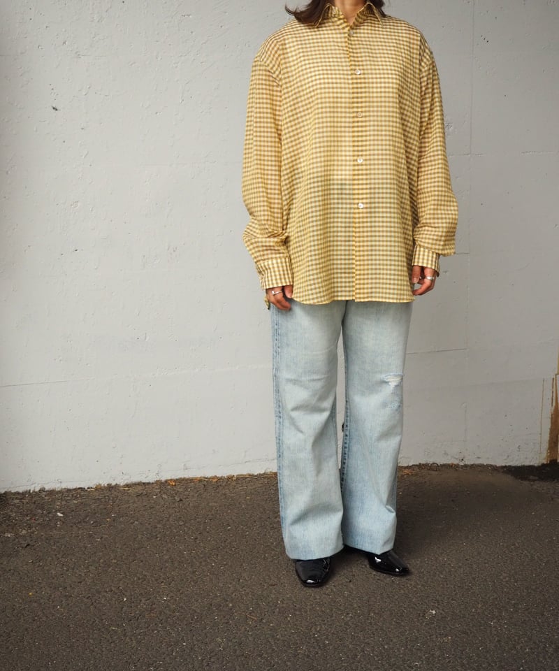 AURALEE(WOMENS) / AIRY LIGHT COTTON CHECK SHIRT