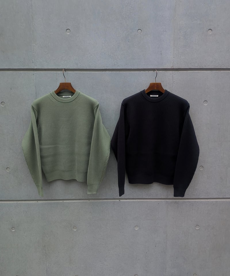 AURALEE(WOMENS) / SUPER FINE WOOL SOFT RIB KNIT