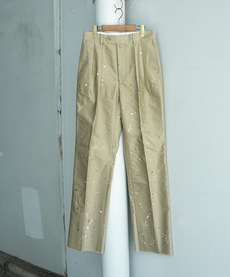 NEAT BELTLESS PANTS Canvas パンツ NEAT CONE CANVAS BELTLESS IVORY