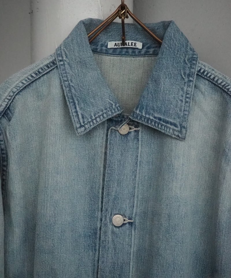 AURALEE(MENS) / FADED SELVEDGE LIGHT DENIM BLOU