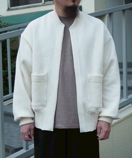 POSTELEGANT(UNISEX) / HEMP COTTON KNIT BLOUSON
