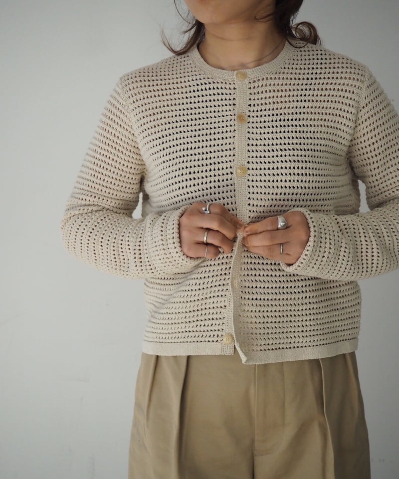 AURALEE(WOMENS) / TUSSAH SILK COTTON MESH KNIT