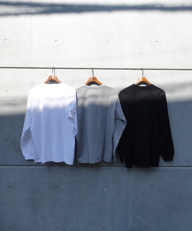 AURALEE(MENS) / LUSTER PLAITING LONG SLEEVE TEE AURALEE(MENS) / LUSTER PLAITING LONG SLEEVE TEE