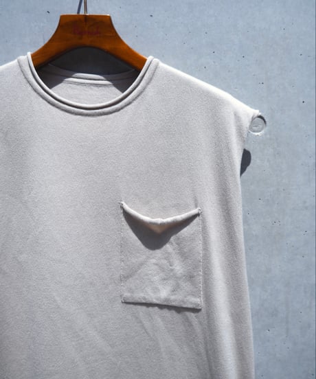 POSTELEGANT(UNISEX) / COTTON SILK KNIT NO-SLEEVE