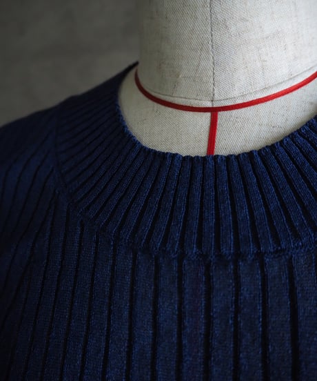 SLOANE(WOMENS) /14Gワイドリブ 和紙×ポリエステル ノースリーブ  Uネック